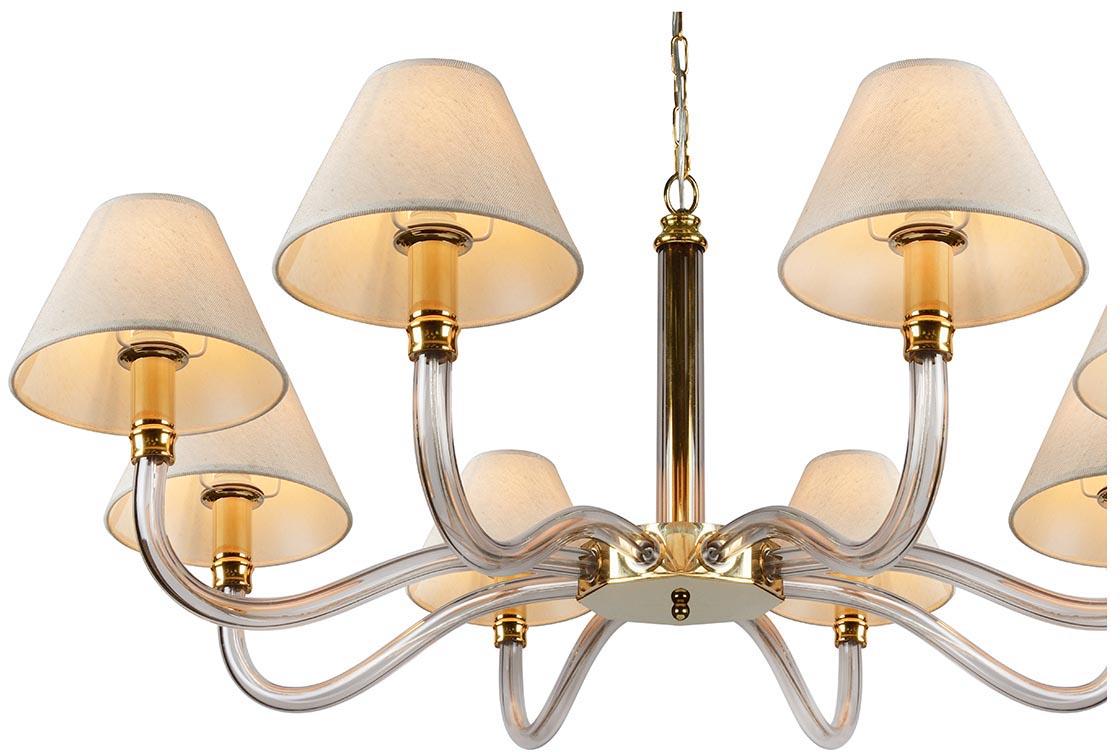 Подвесная люстра iLamp Amber YT2043-8 GD+Coffee