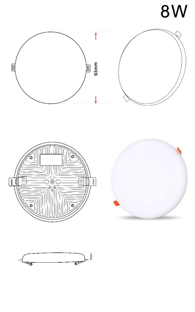Встраиваемый светильник Zortes Cloud ZRS.57793.8