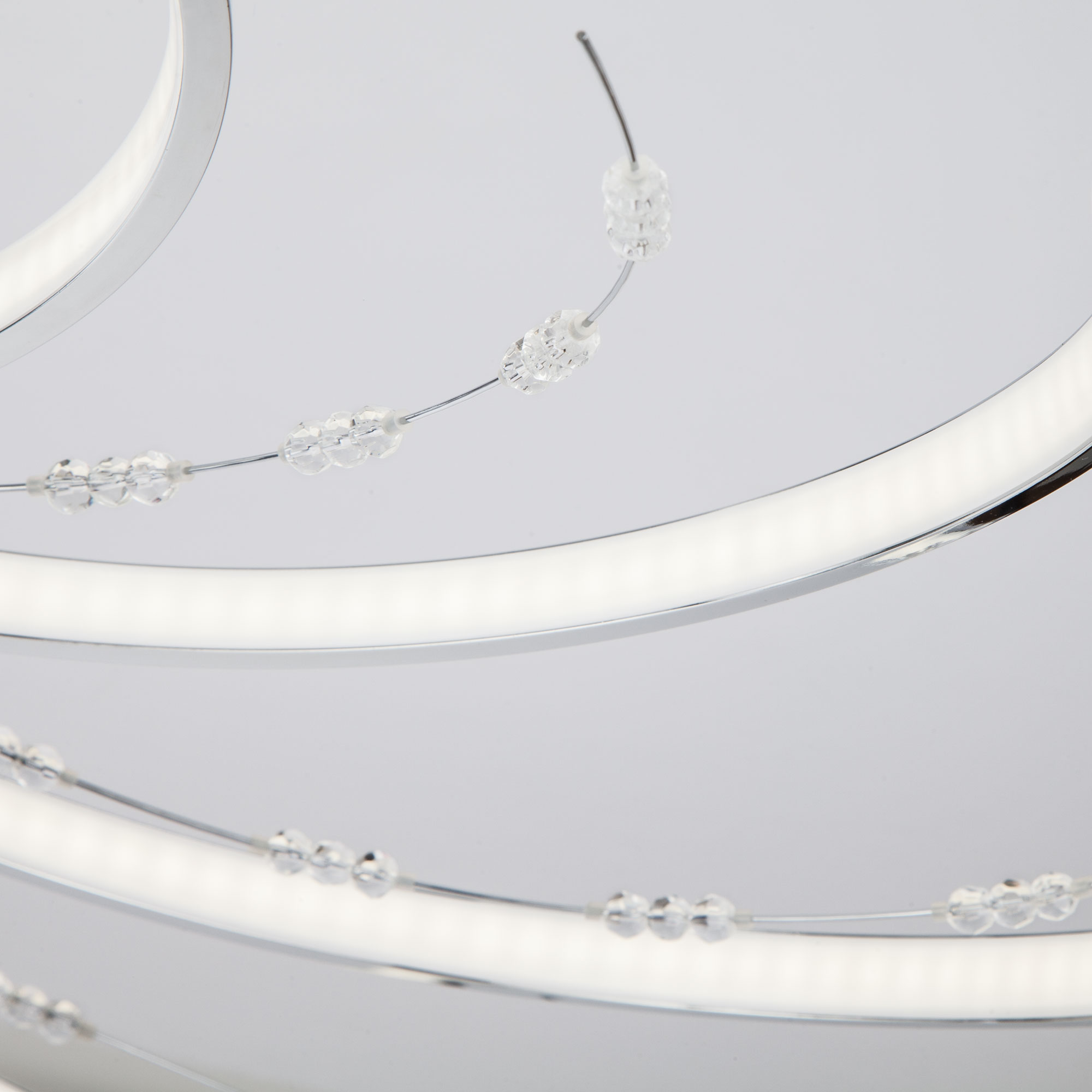 Потолочный светодиодный светильник Eurosvet Twist 90054/8 хром