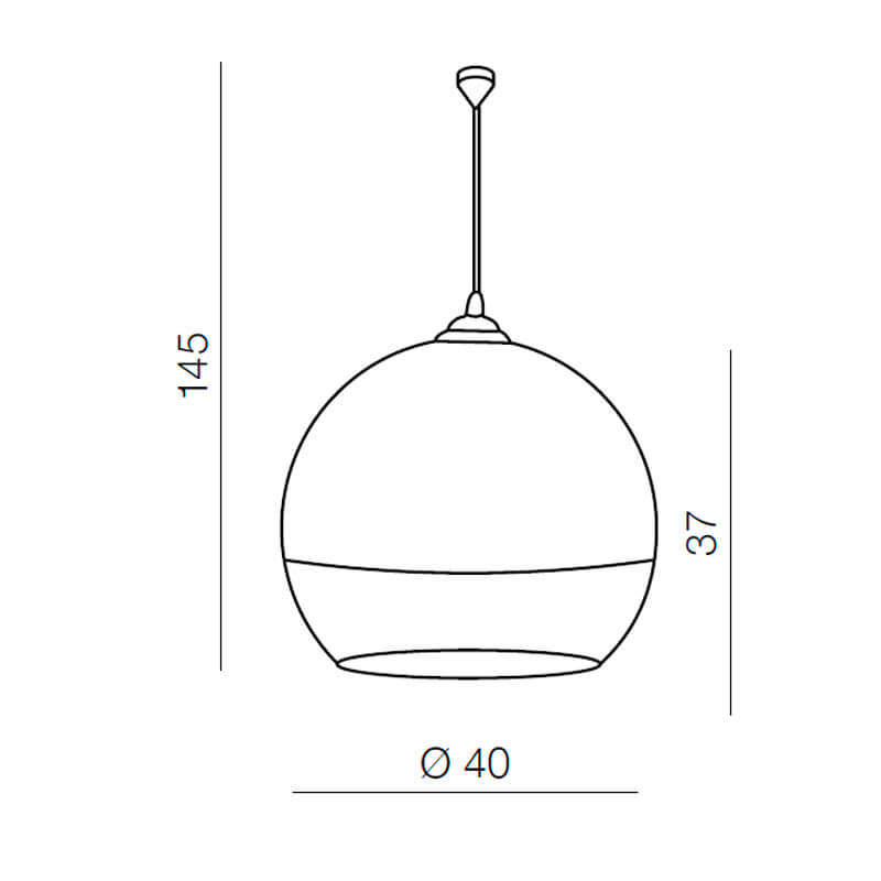 Подвесной светильник Azzardo Silver ball 40 AZ0734