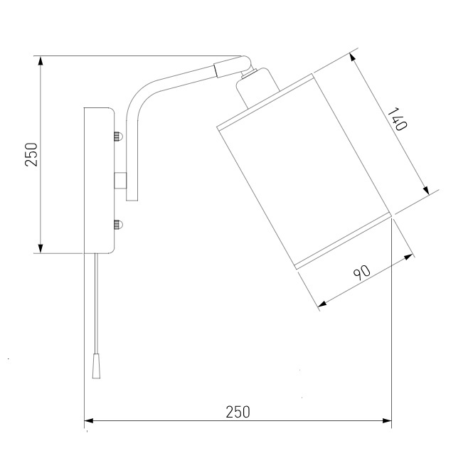 Спот Eurosvet Duetto 70072/1 черный