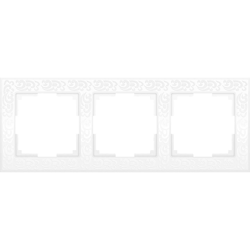 Рамка Werkel Flock на 3 поста белая WL05-Frame-03-white 4690389046728