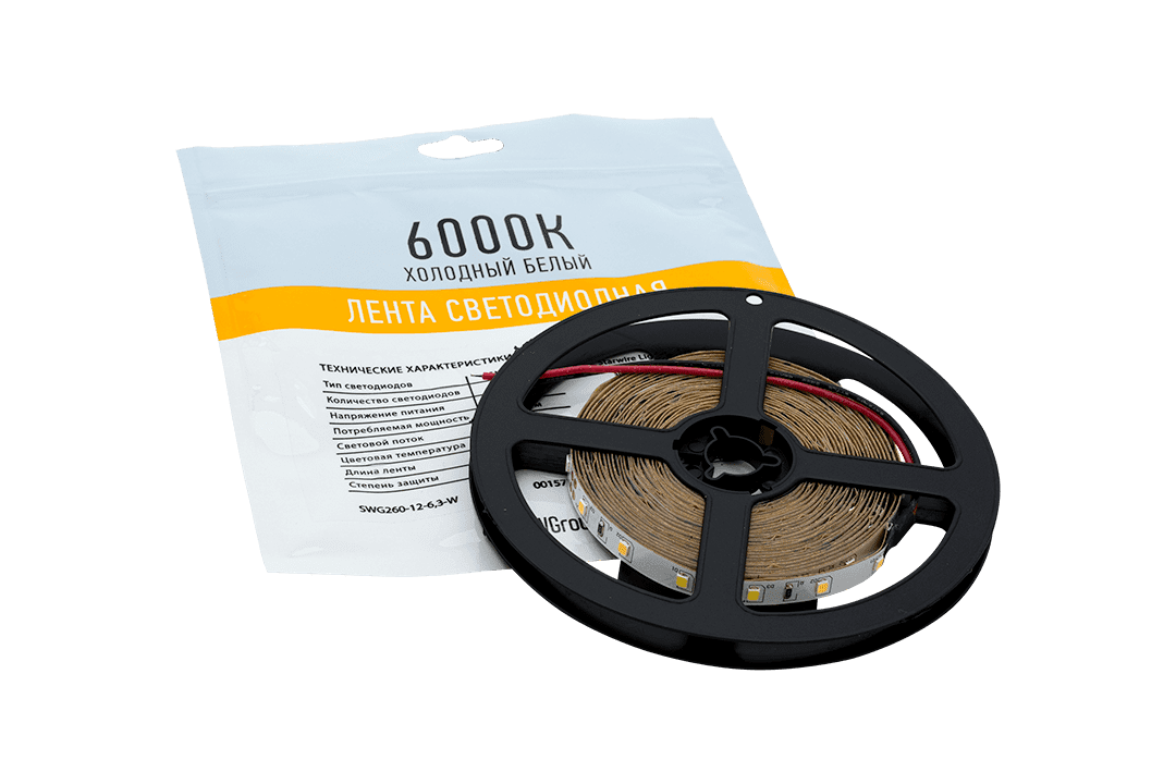 Светодиодная лента SWG SWG260-12-6.3-W 001573