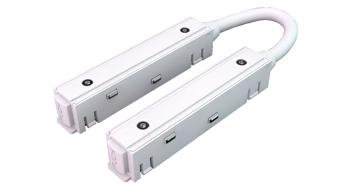 Коннектор питания угловой iLedex Vision CORNER POWER CONNECT 4822-L380-WH