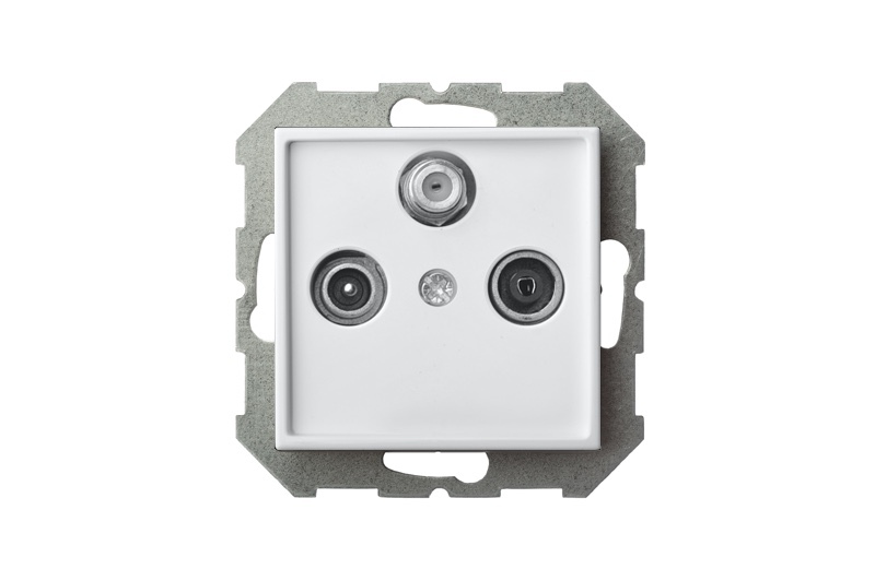 Розетка телевизионная (TV+R+SAT) Liregus Epsilon 28-028