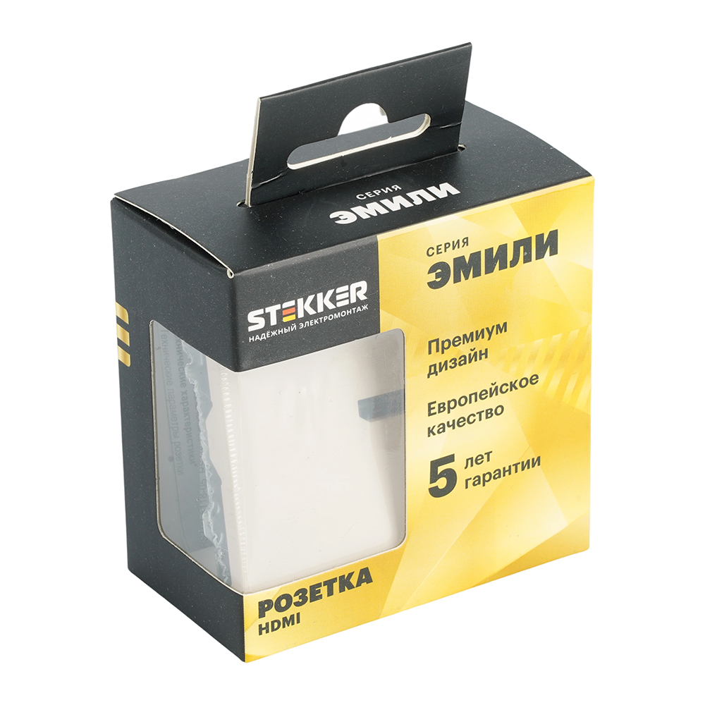 Розетка HDMI 2.0 Type A (механизм) Stekker Эмили RST00-5118-08 кашемир soft touch 50169