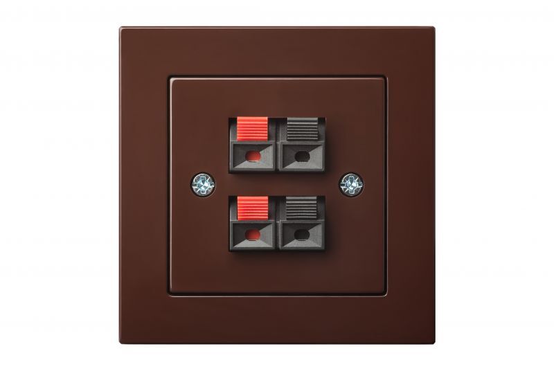 Аудио розетка двухместная Liregus Epsilon 28-1441