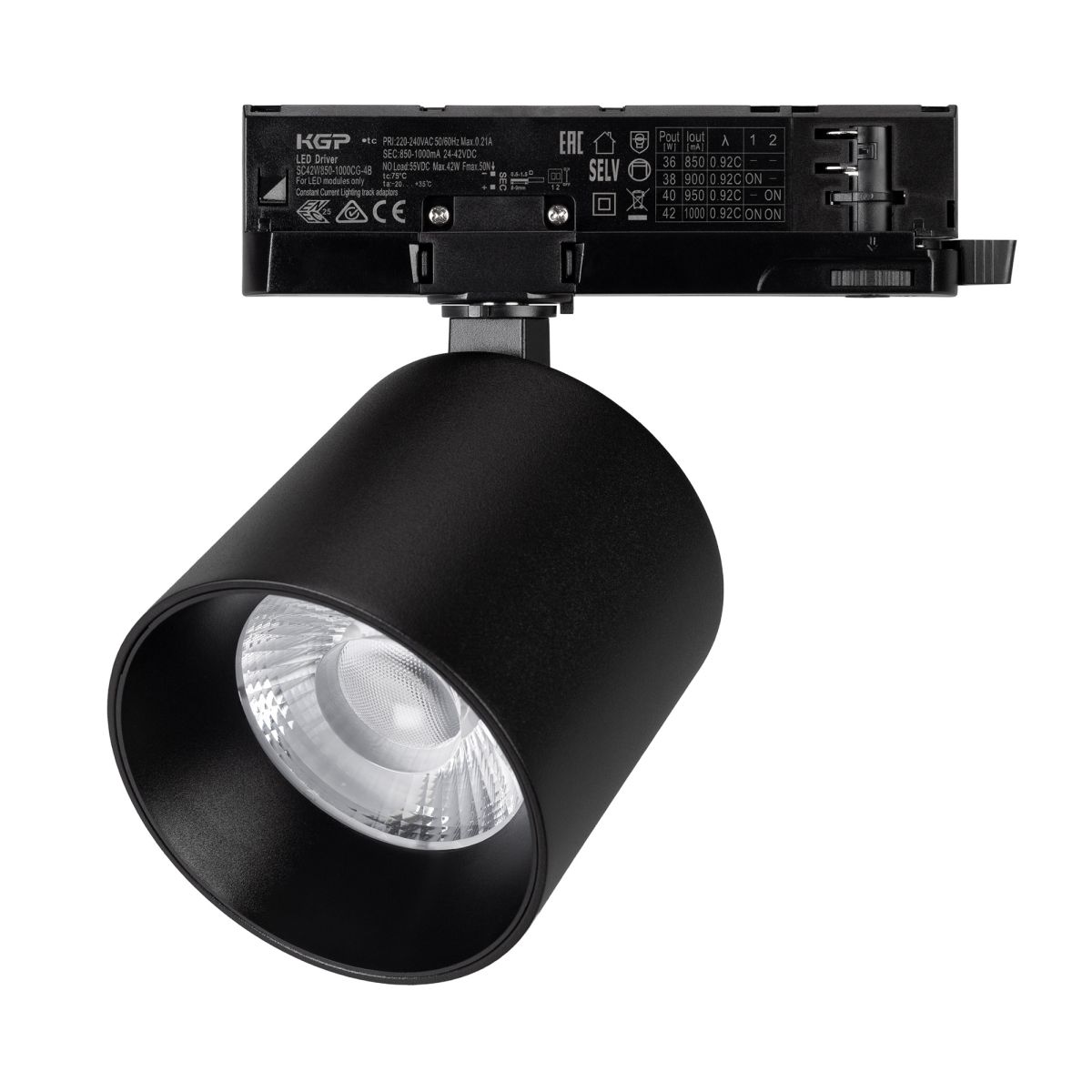 Трековый трехфазный светильник Arlight LGD-DYKE-4TR-R100-36W Warm3000 (BK, 38 deg, 230V) (IP20 Металл) 063236