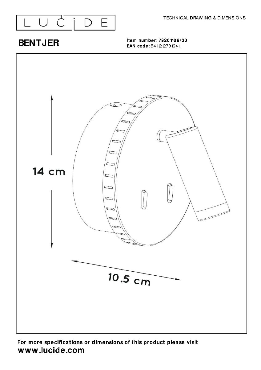 Спот Lucide Bentjer 79201/09/30