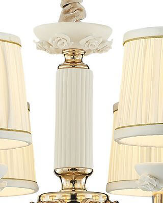 Подвесная люстра Lumien Hall Эрин 1030/8H-GD-WT