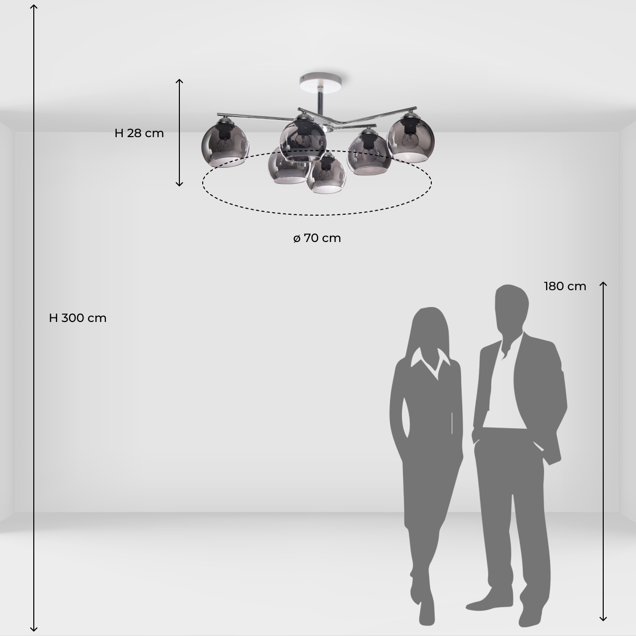 Люстра на штанге De Markt Вита 220013906 в Москве