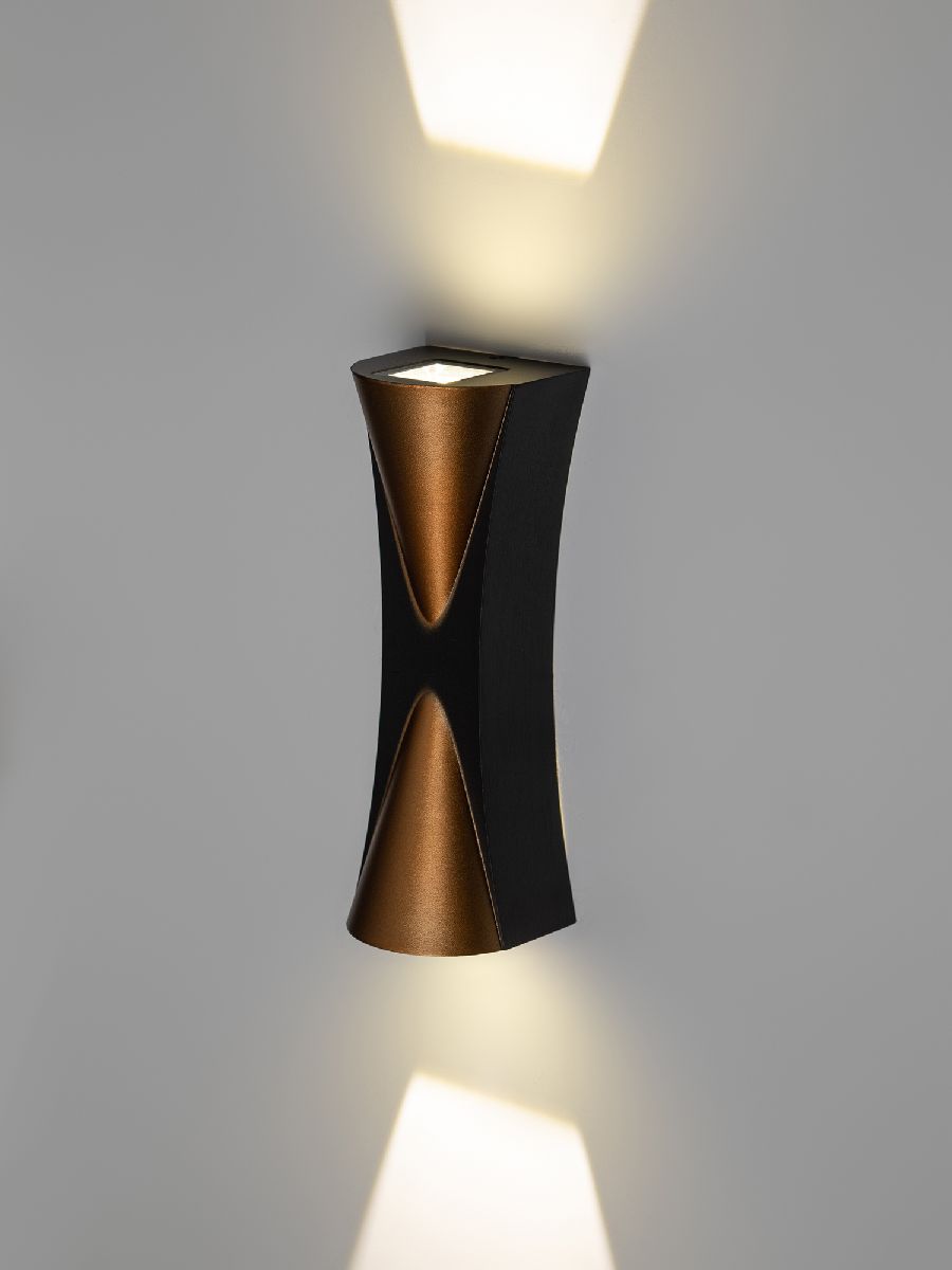 Архитектурный светильник Эра WL43 BK+GD Б0054422