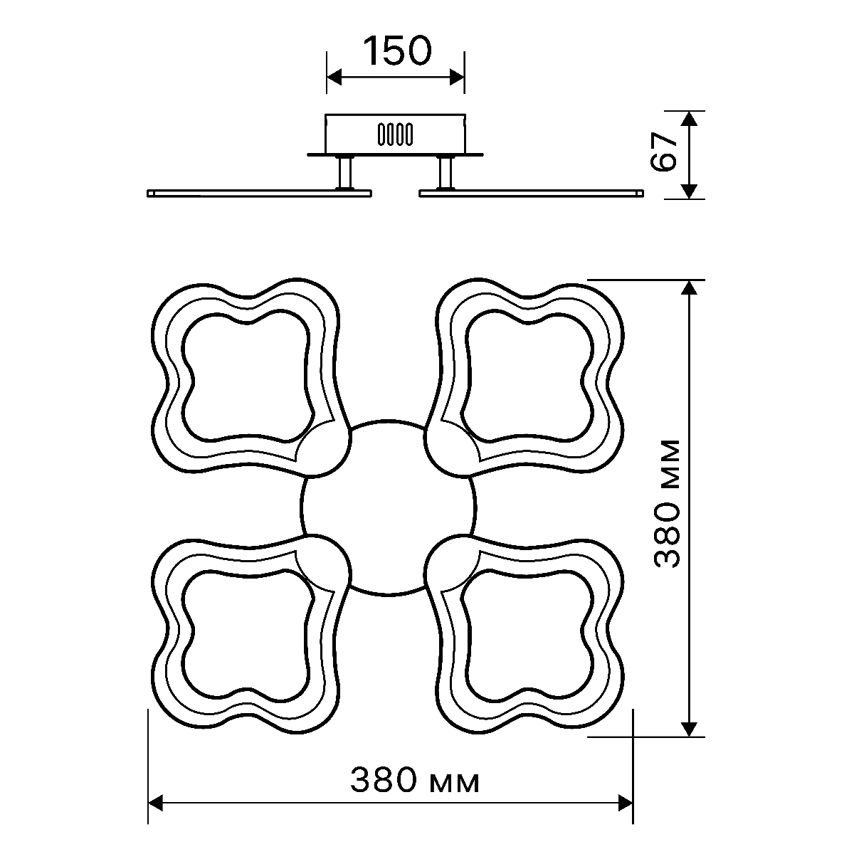Потолочная люстра Ritter Carino 52069 0
