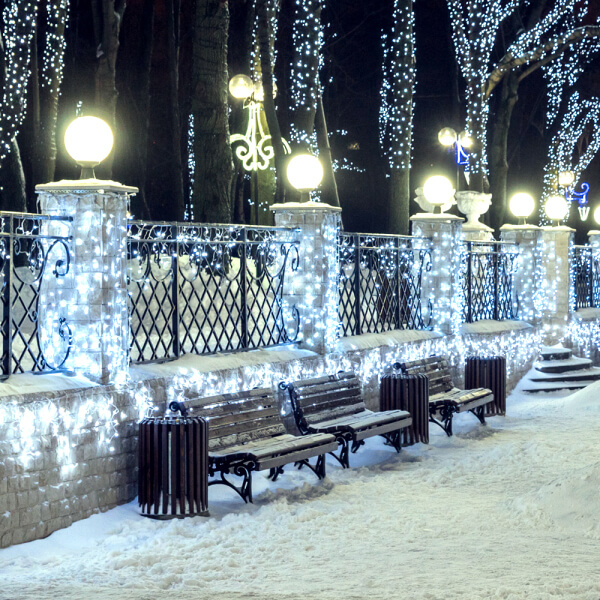 Светодиодная гирлянда Arlight ARD-Edge-Classic-2400x600-Clear-88LED-Milk-Std White 034103