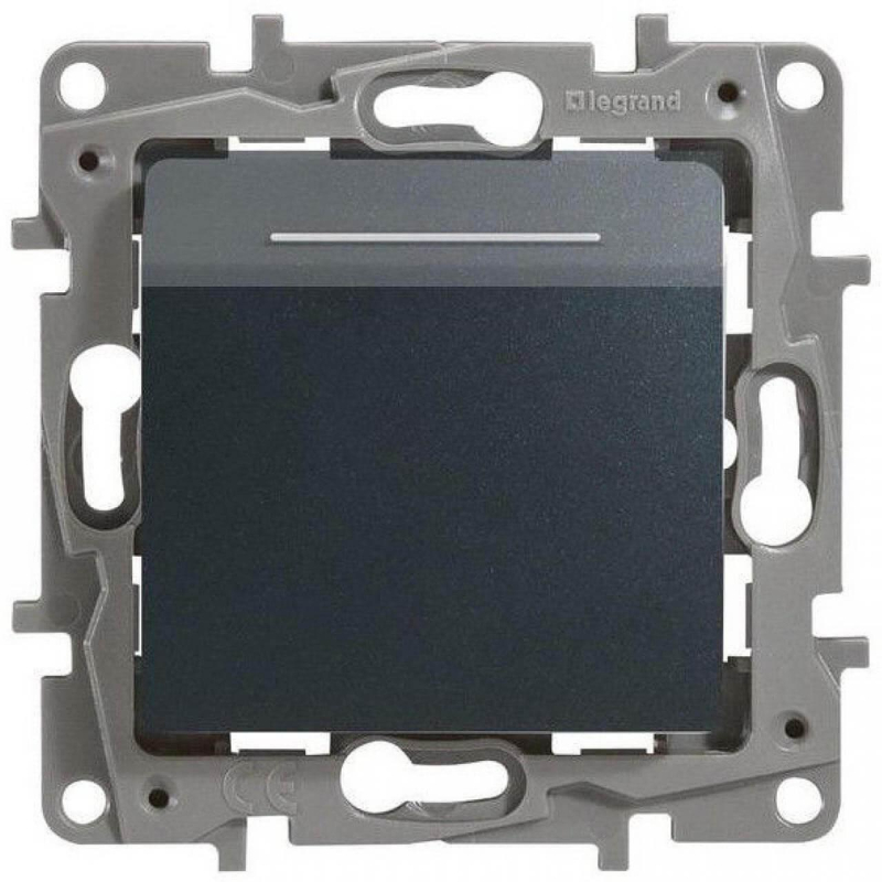 Выключатель карточный Legrand Etika с выдержкой времени и подсветкой антрацит 672693