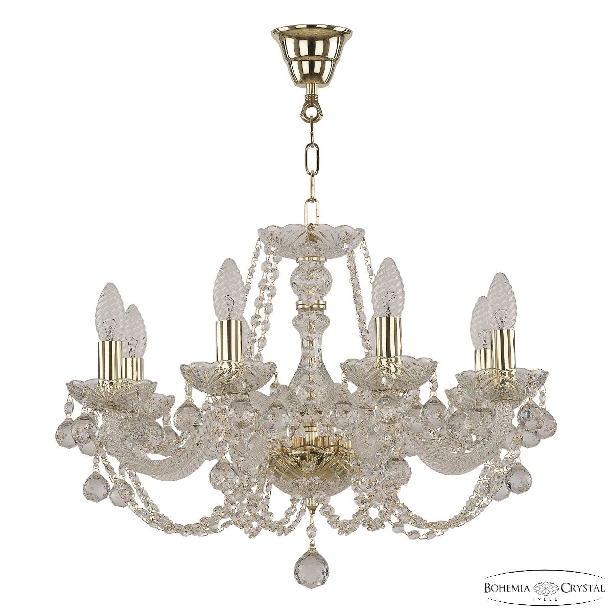 Подвесная люстра Bohemia Ivele Crystal 101/8/195 G Balls