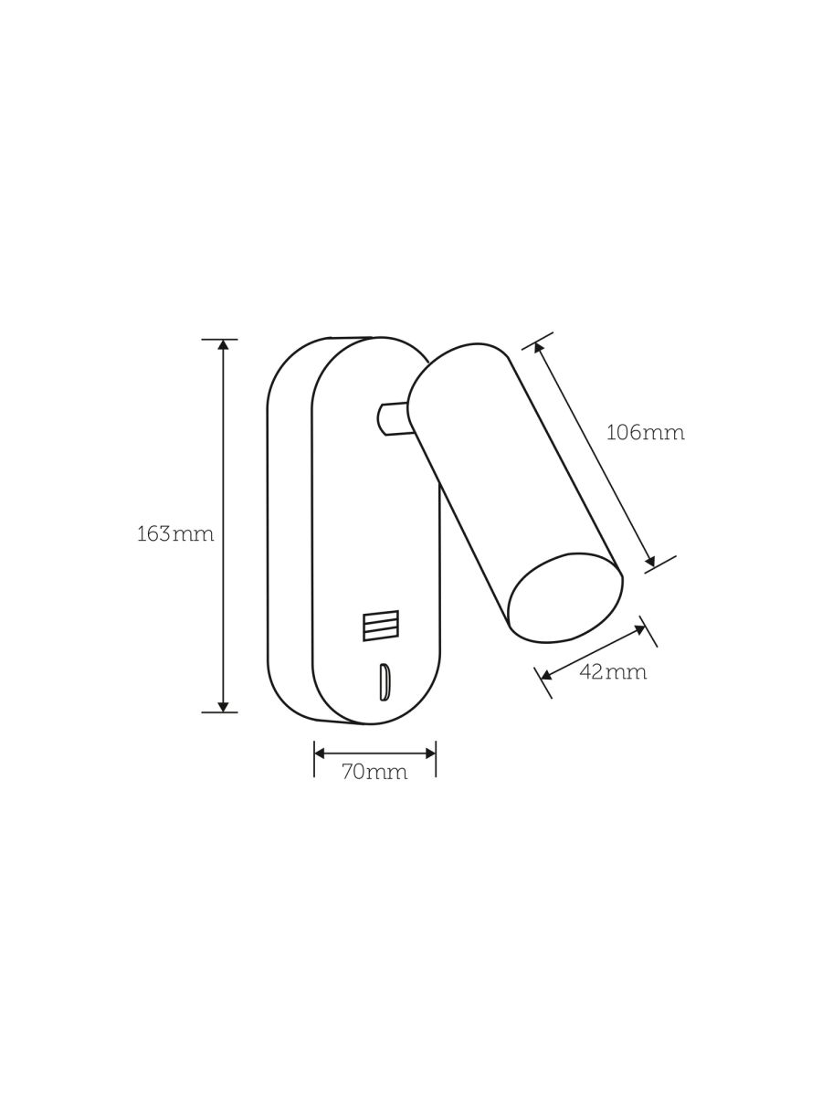 Поворотное бра Freya PointOne FR10001WL-L4B