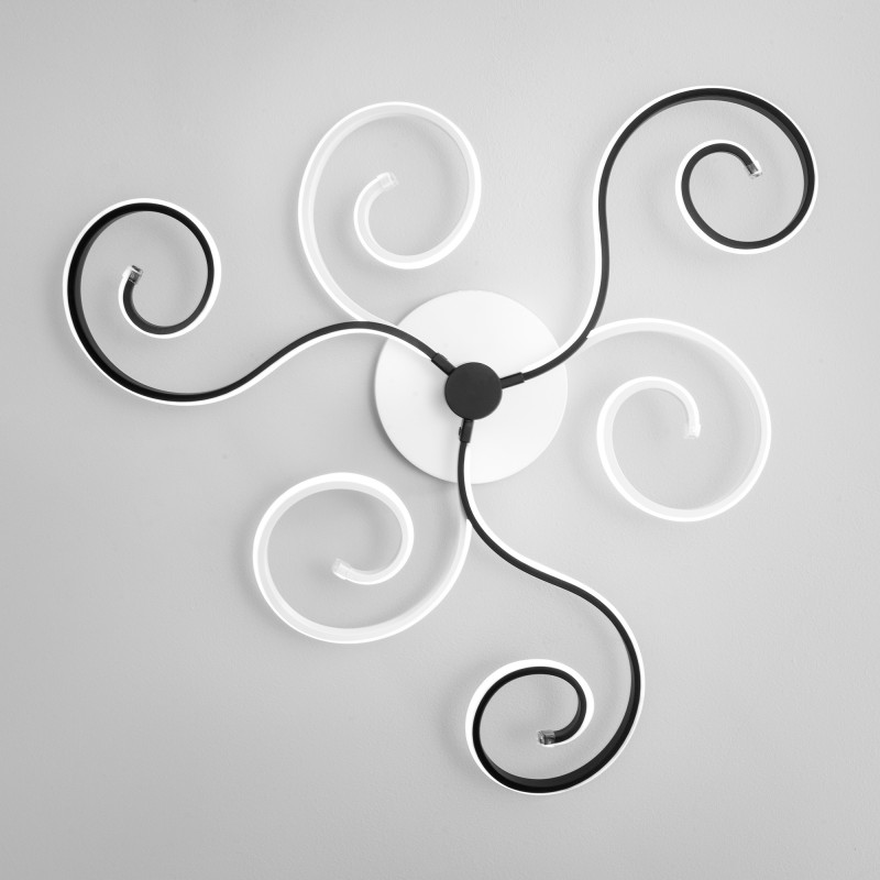 Потолочная люстра Eurosvet 90149/3 белый/черный