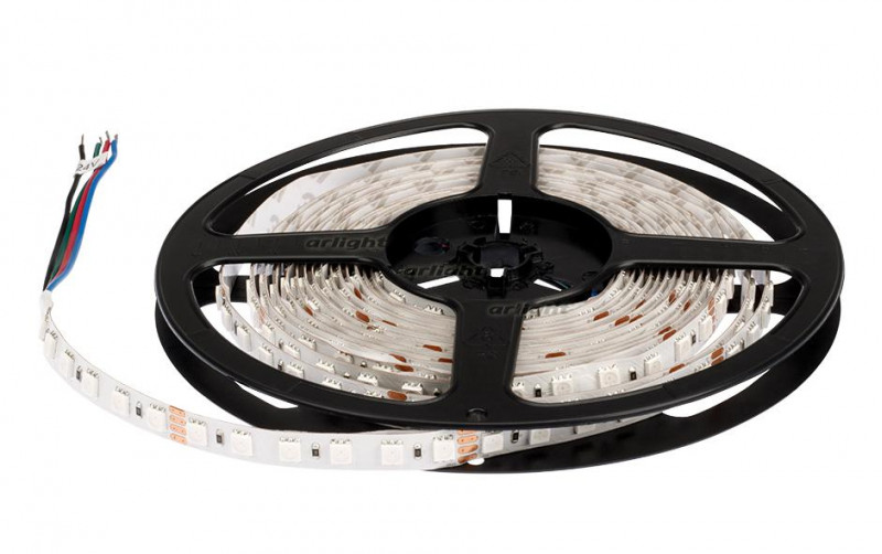 Светодиодная лента Arlight RT 2-5000 24V RGB 3x (5060, 420 LED, LUX) 021475