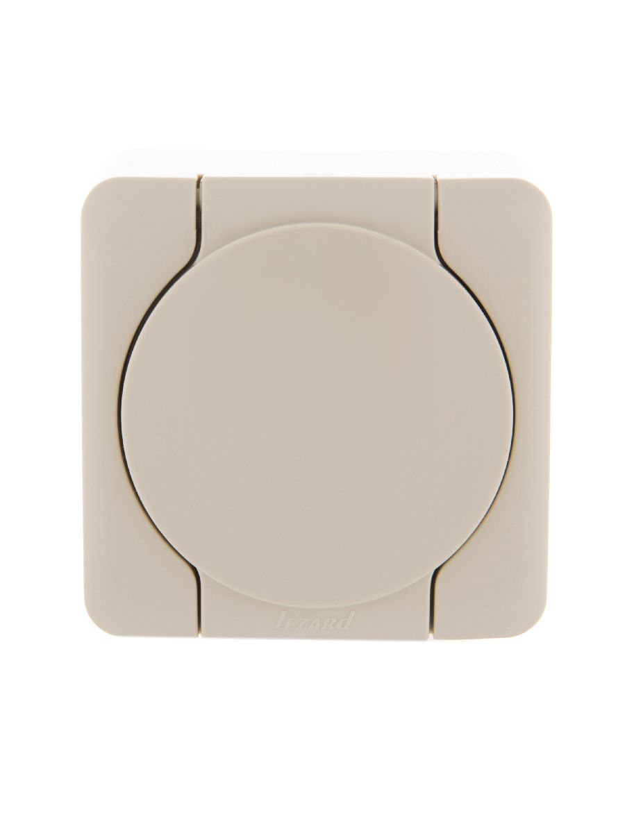 Розетка с/з с крышкой Lezard Viola 751-0300-123