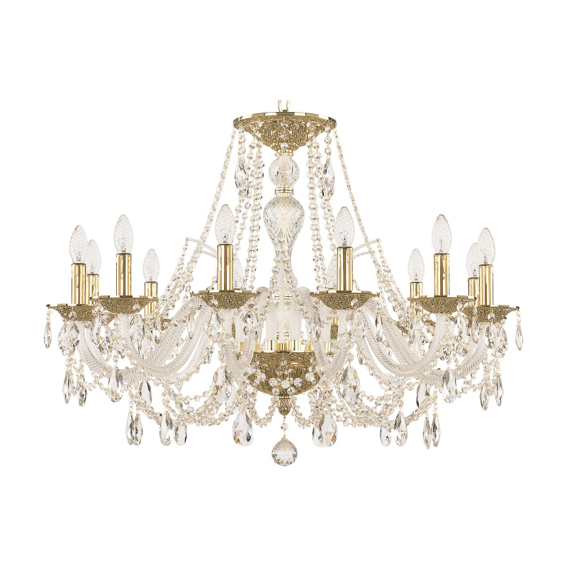 Подвесная люстра Bohemia Ivele Crystal 1605/12/300 G