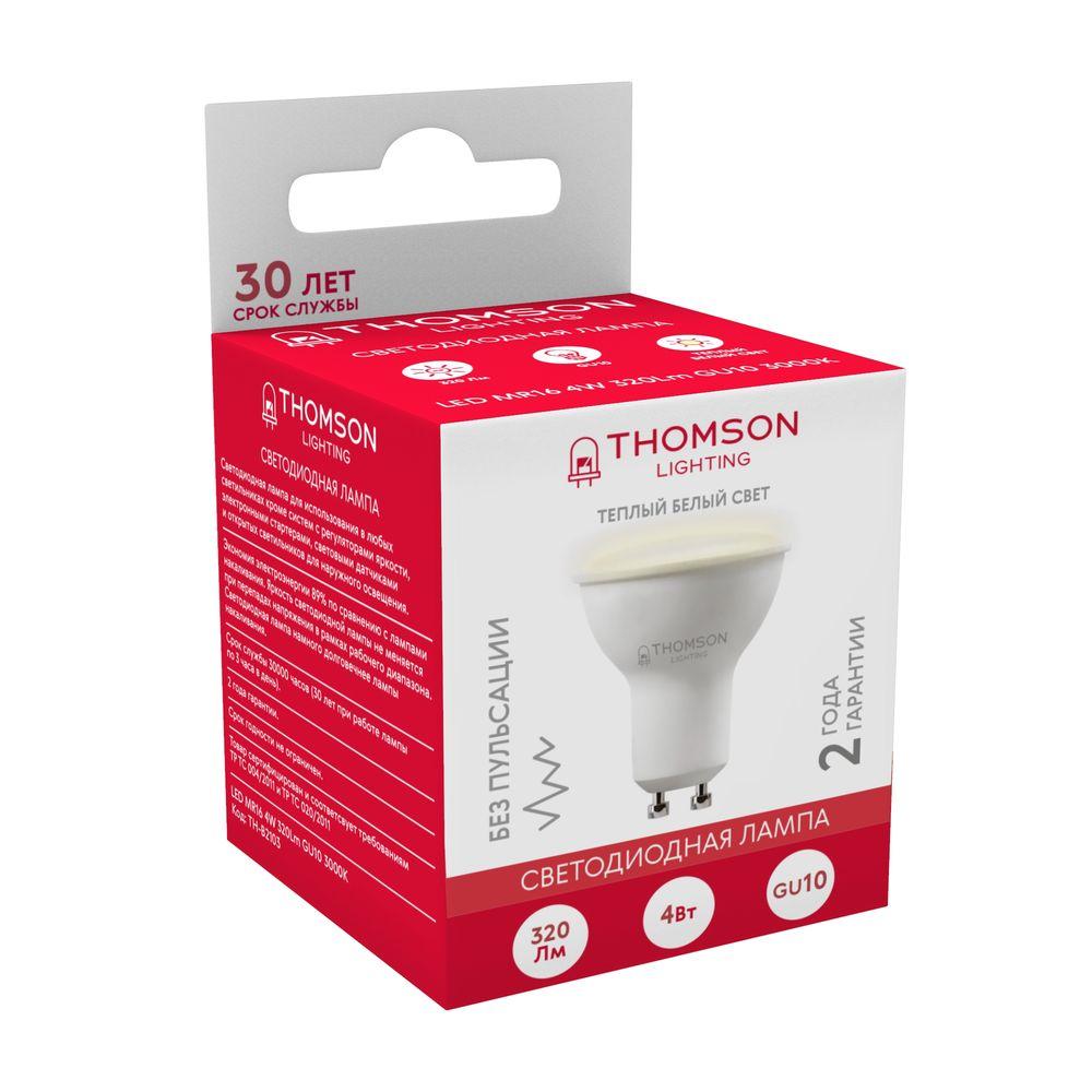 Лампа светодиодная Thomson GU10 4W 3000K TH-B2103