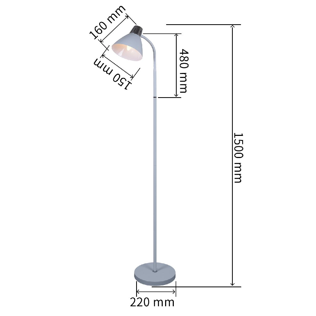 Торшер Reluce 03041-0.6-01 WH