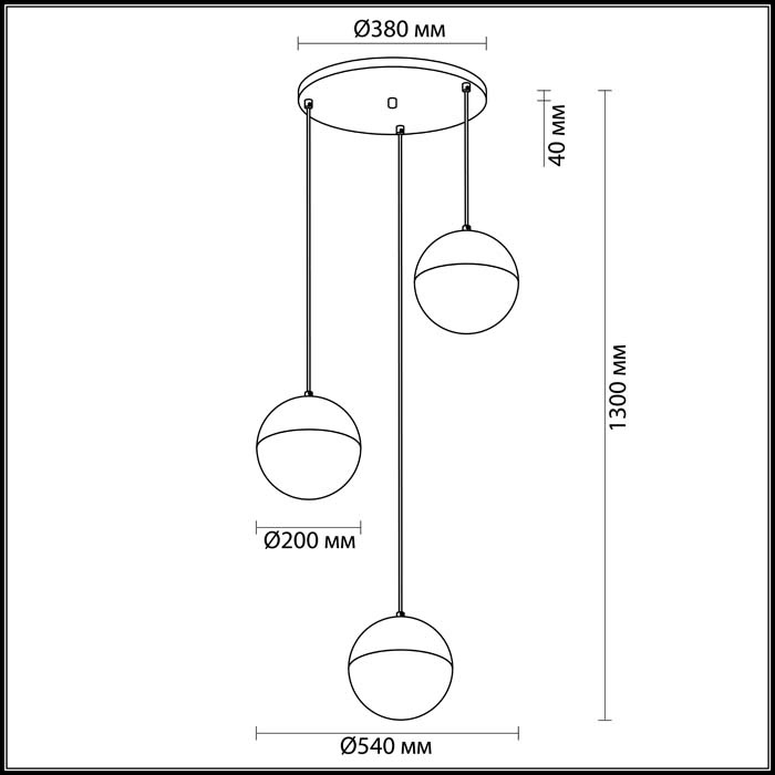 Подвесная светодиодная люстра Odeon Light Nexus 3986/54L