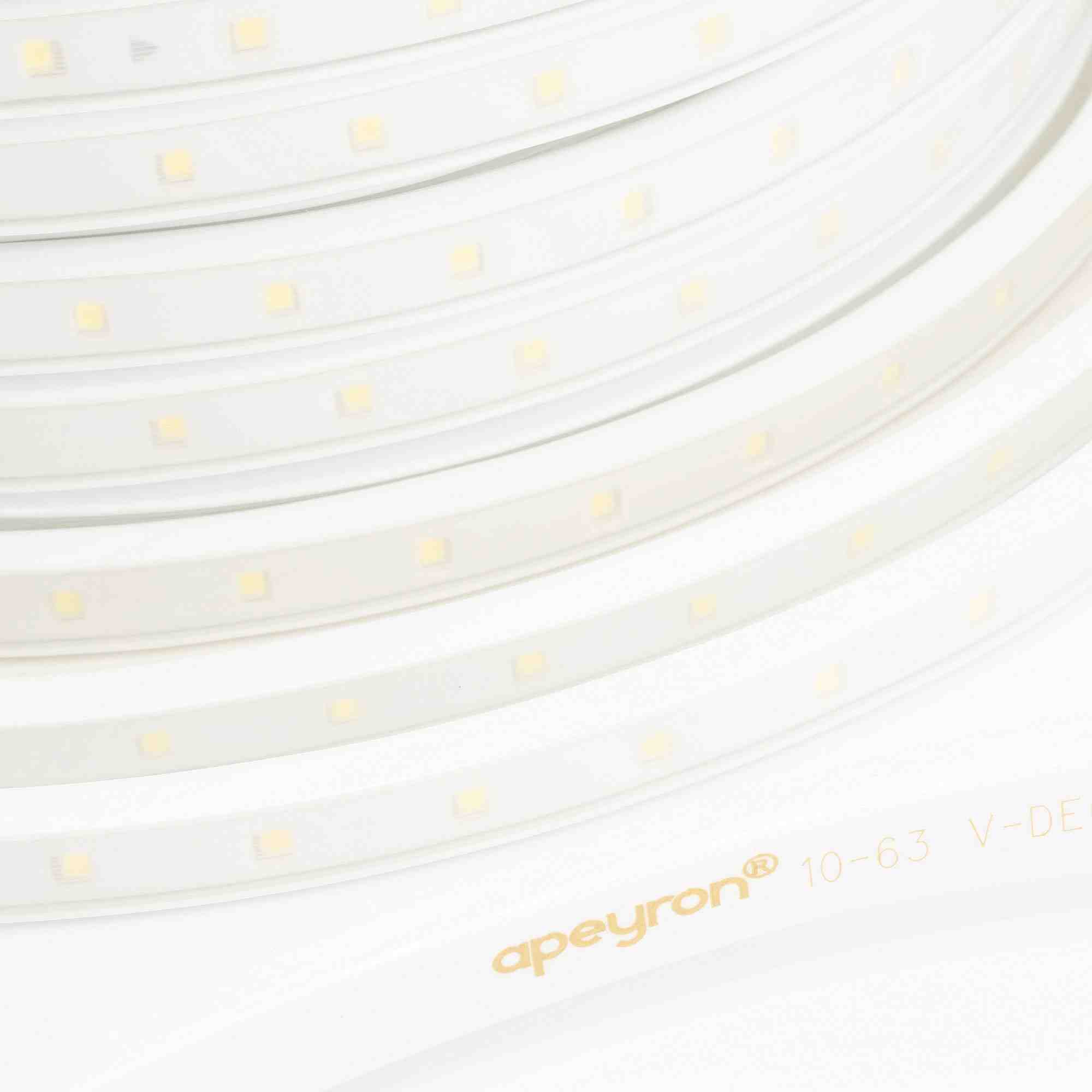 Светодиодная лента Apeyron 220В СТ 6Вт/м smd2835 60д/м IP65 600Лм/м 50м 6500К 10-62
