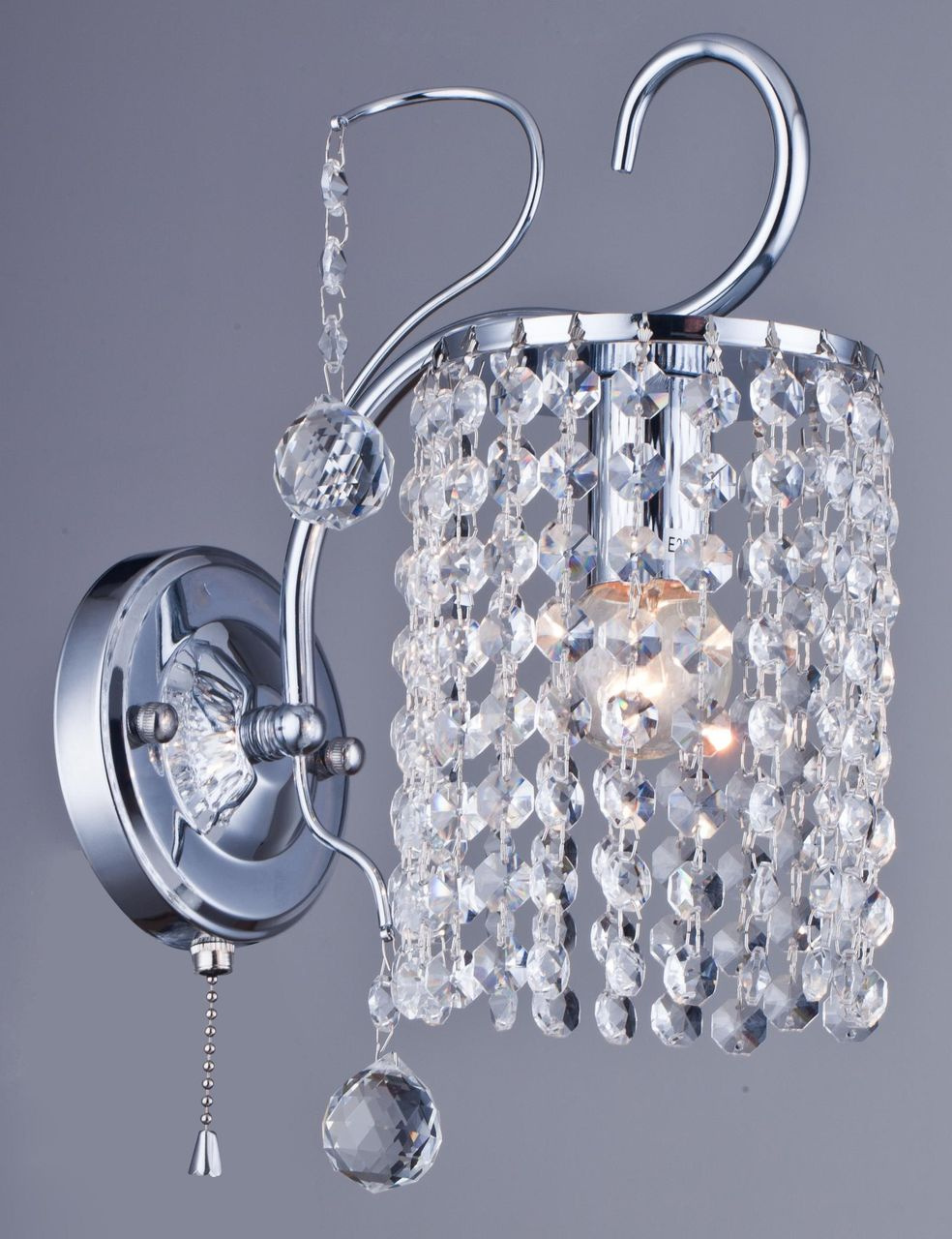 Бра с выключателем на корпусе Freya Leona FR1127-WL-01-CH