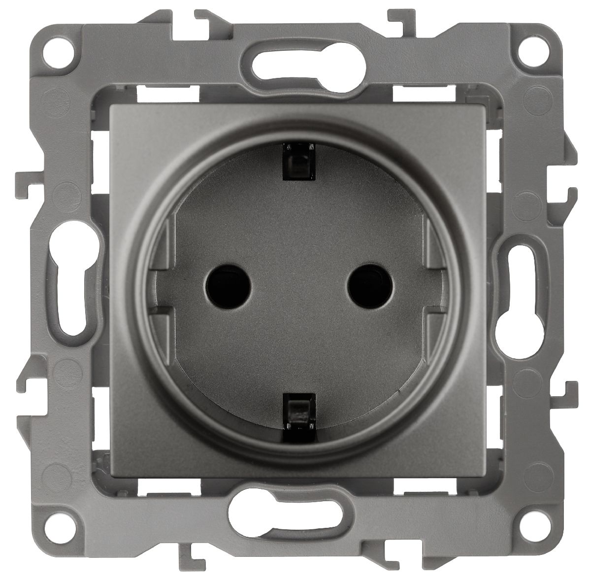 Розетка 2P+E Schuko со шторками Эра 12-2102-12 Б0019323