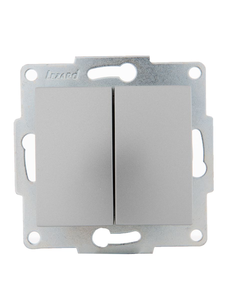 Выключатель двойной Lezard Karina 707-4388-101