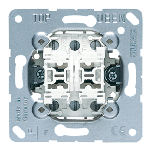 Механизм переключателя 2-клавишного 10A скрытый монтаж Jung 509U