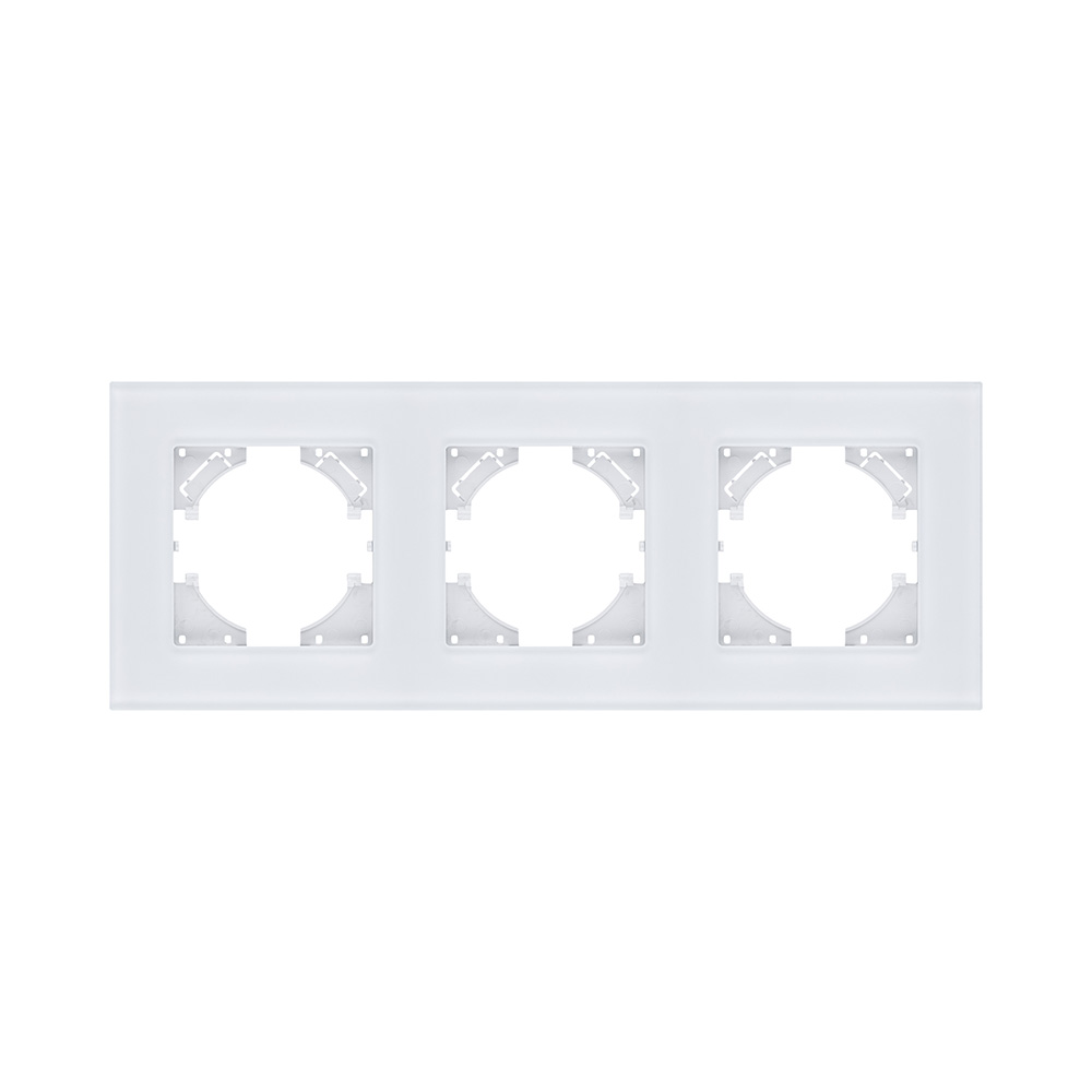 Рамка 3-постовая, стекло белый Kollinger Reflex MG RM3WH