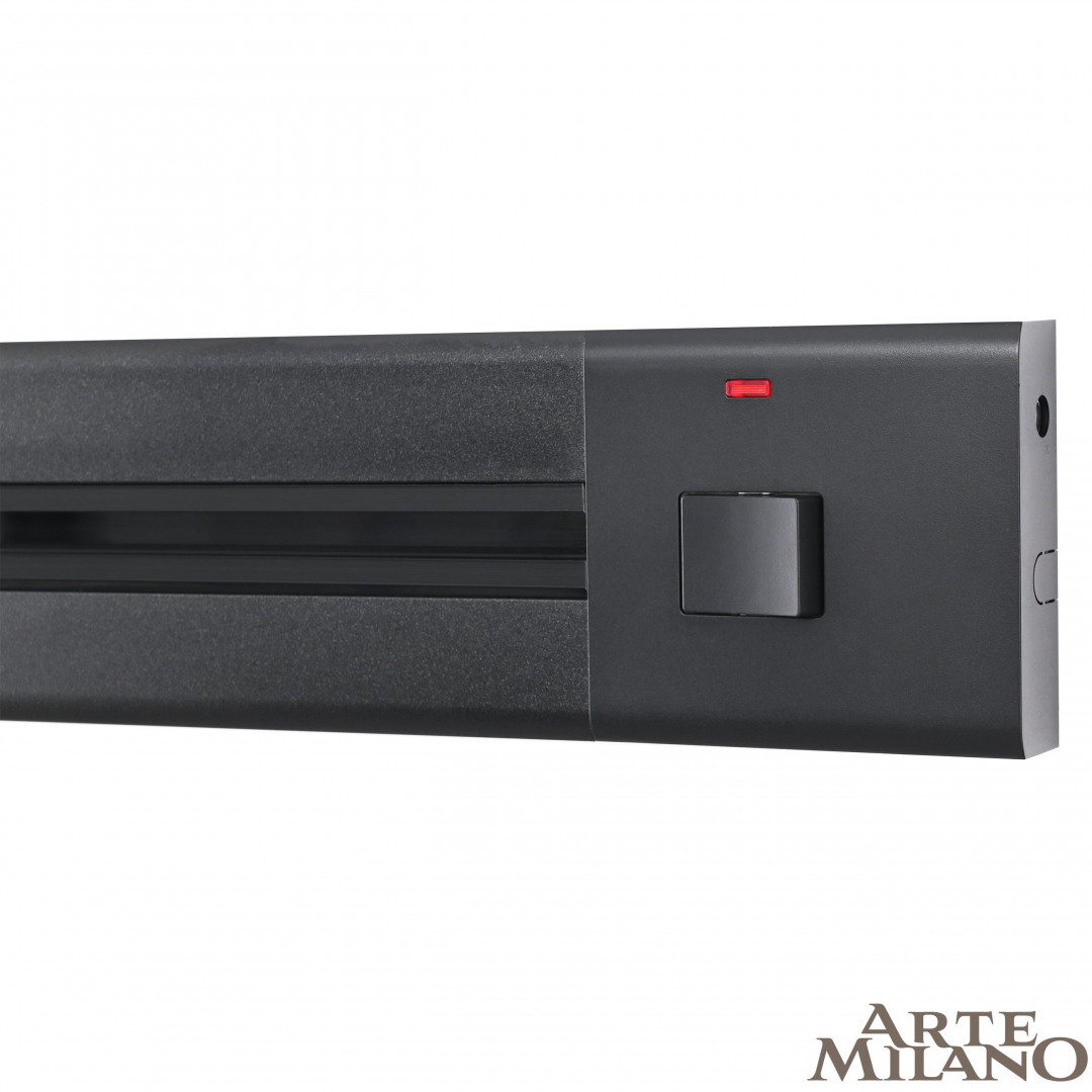 Накладной шинопровод с выключателем Arte Milano Am-track-sockets 385205TOB/50 Black