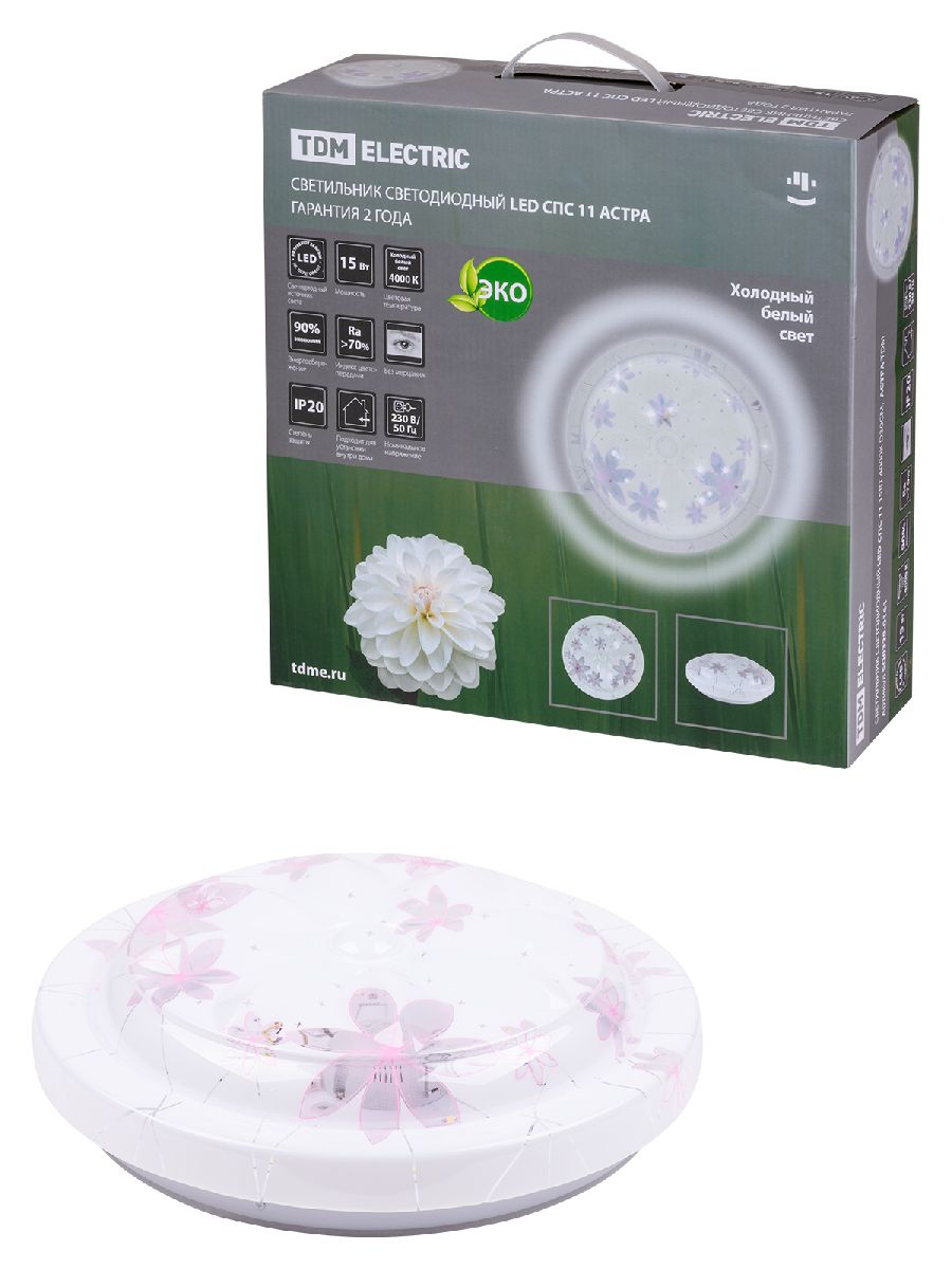 Настенно-потолочный светодиодный светильник TDM Electric Астра LED СПС 11 SQ0329-0161