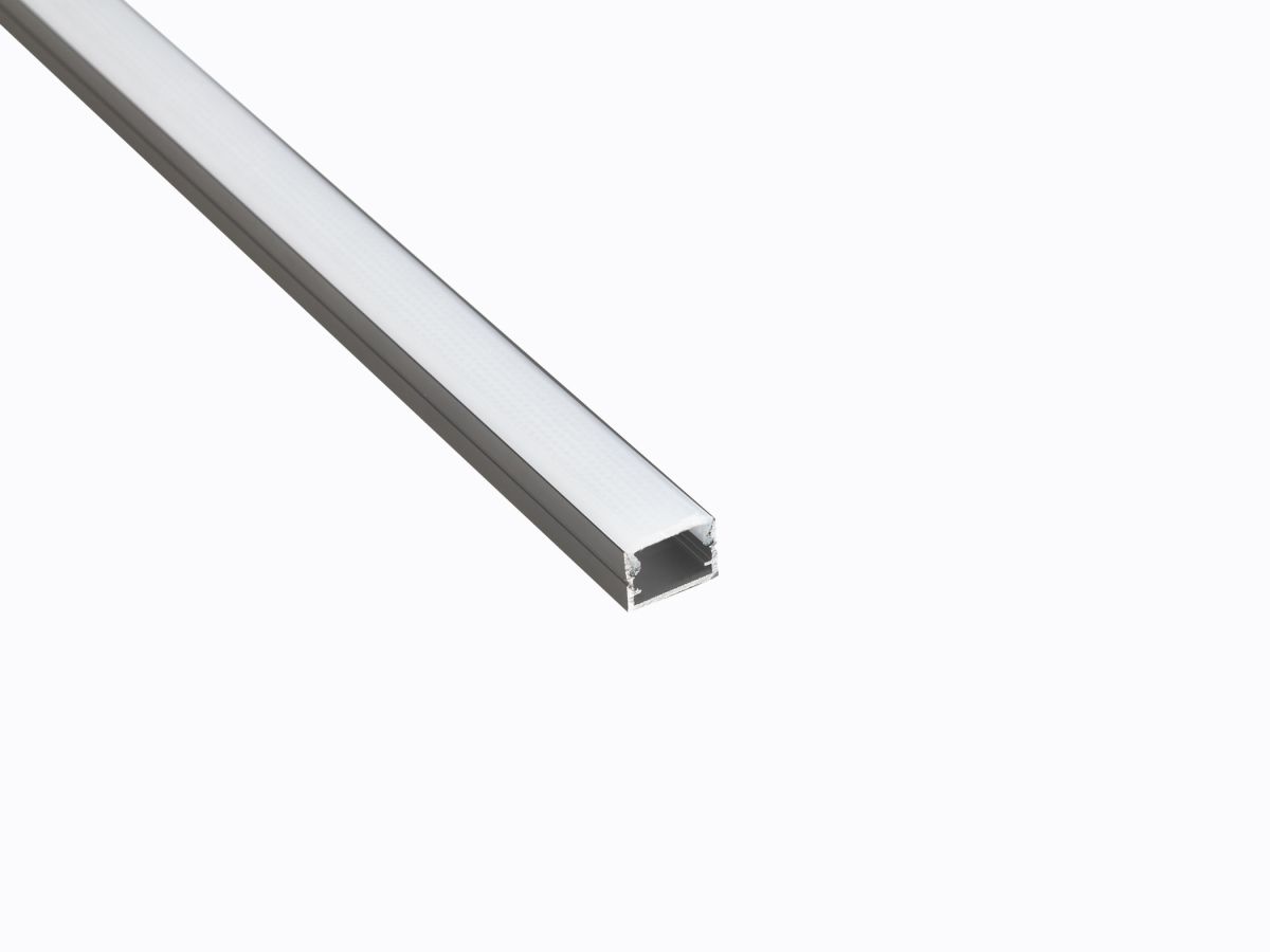 Профиль накладной LEDS POWER СПН1510 алюм. черный с призм.рассеивателем 2м 008387