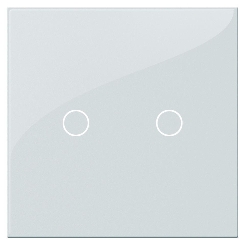 Выключатель сенсорный двухклавишный Hiper белый S1G2-01W