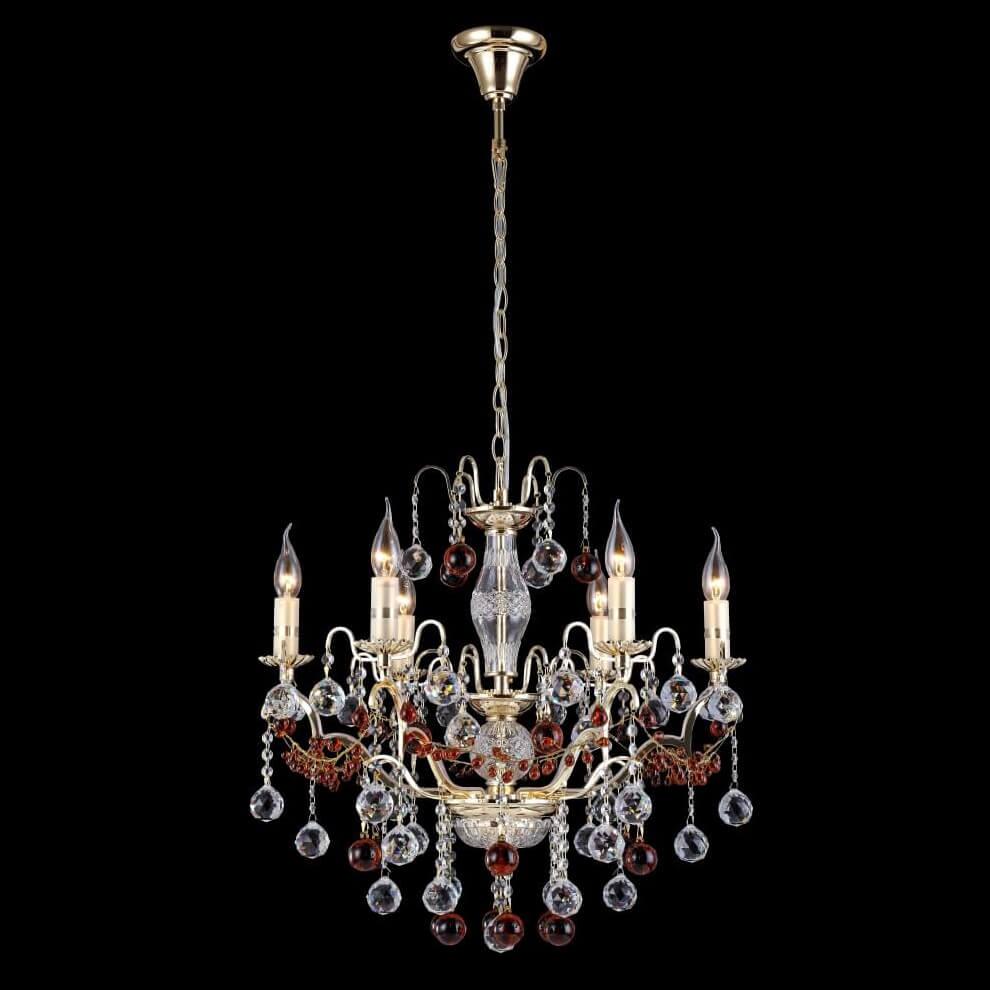 Подвесная люстра Crystal Lux FRUTA SP6 GOLD