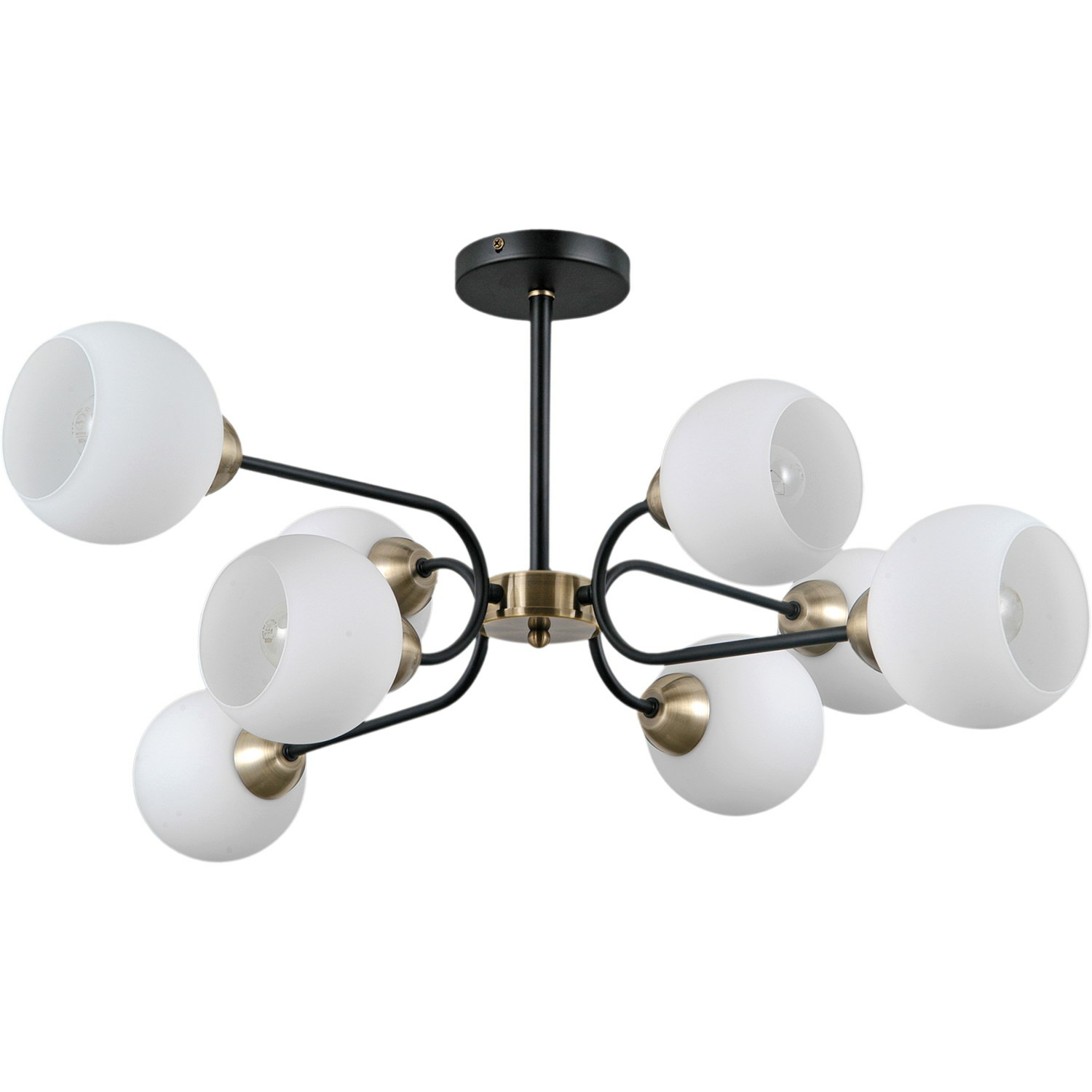 Люстра на штанге Illumico IL0398-8CSQ-79 BK WT