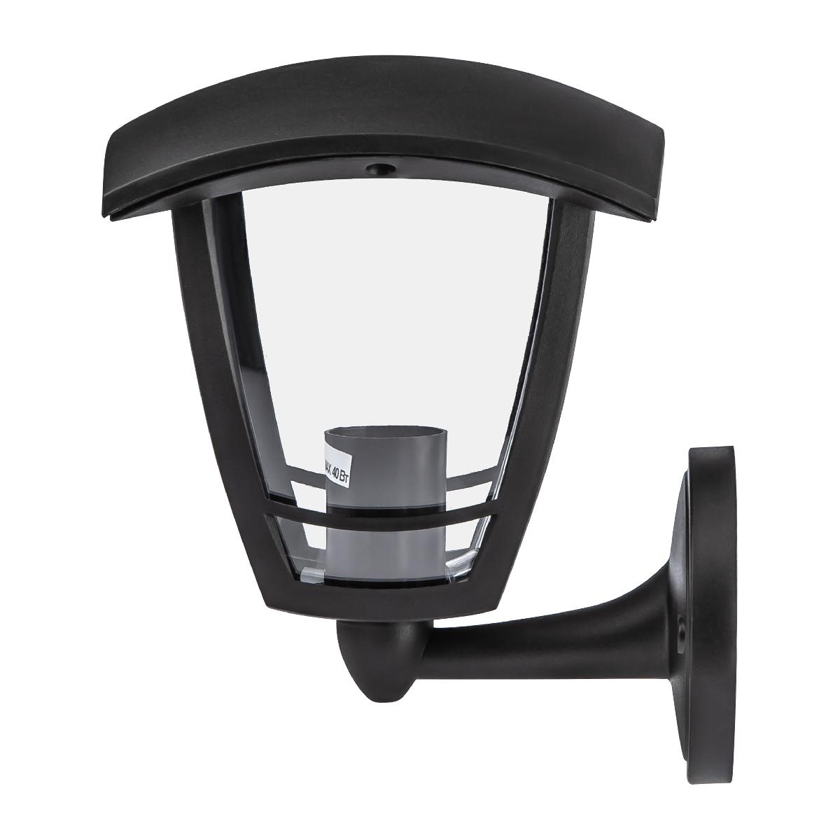 Уличный настенный светильник ЭРА НБУ 07-40-001 «Дели» черный Б0051185