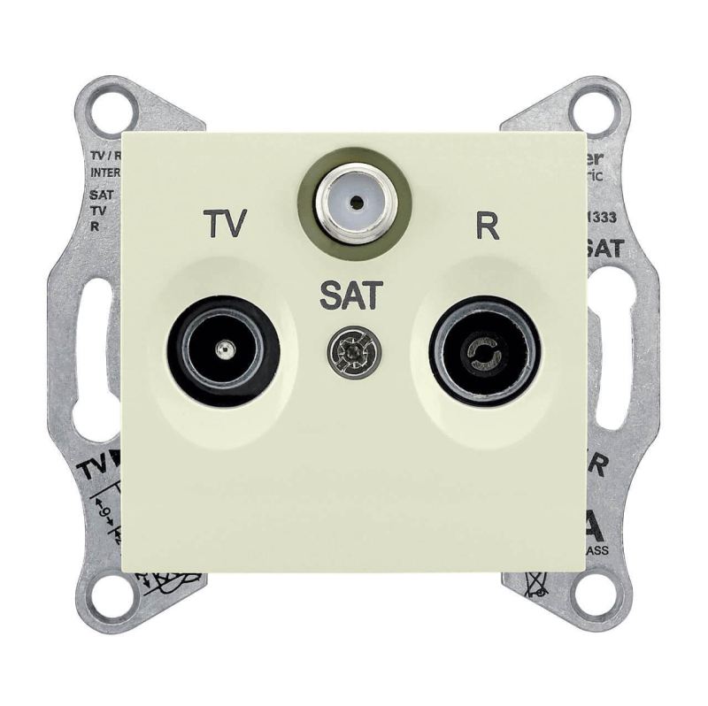 Розетка TV/R/SAT проходная Schneider Electric Sedna 8dB SDN3501247