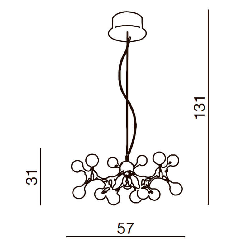 Подвесная люстра Azzardo Neurono 15 AZ0107