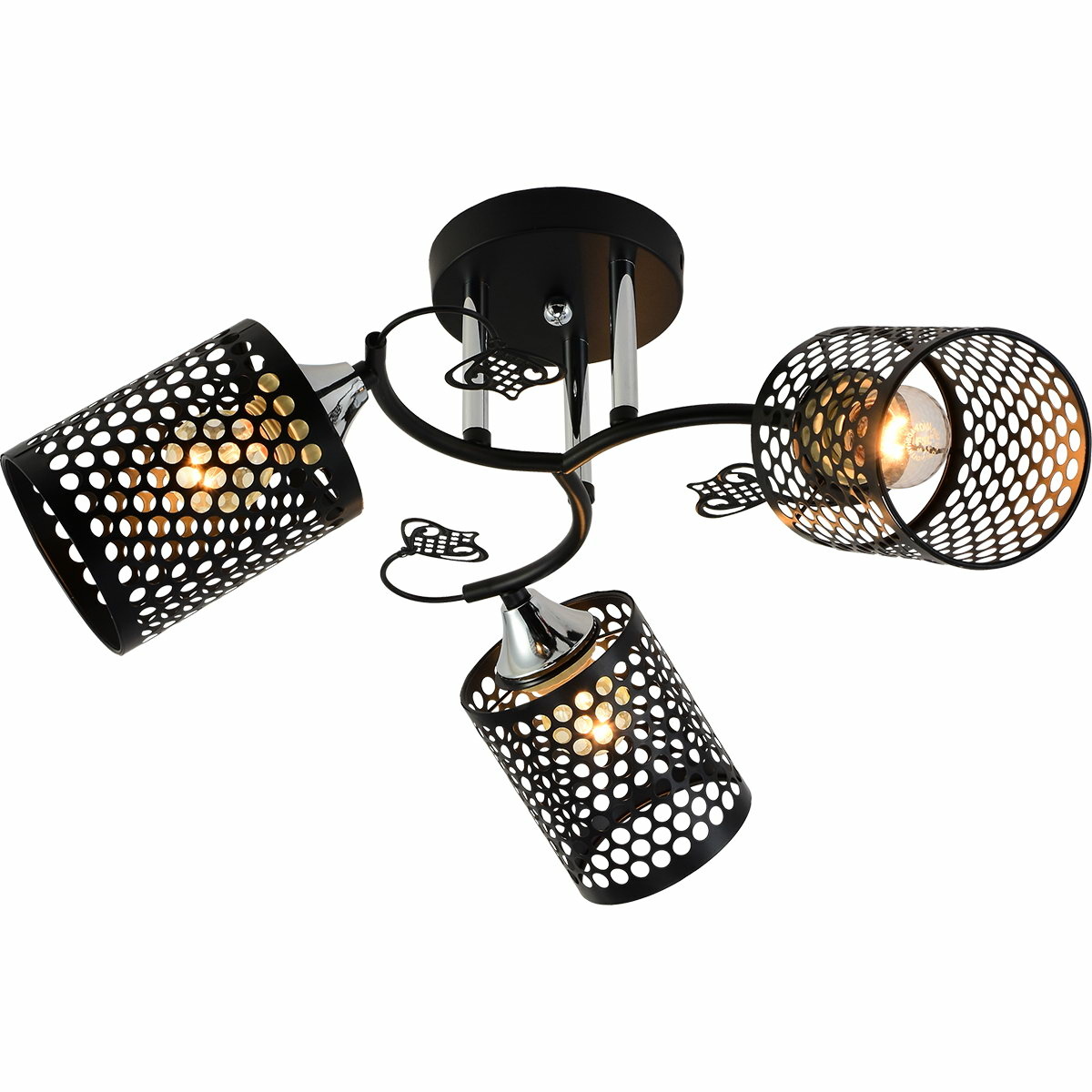 Люстра на штанге Reluce 11320-0.3-03 BK+CR