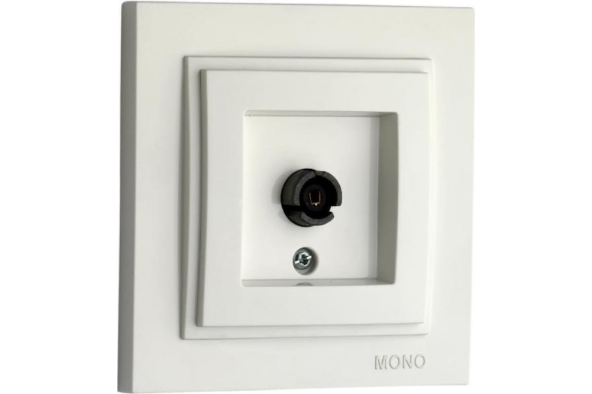 Розетка TV проходная Mono Electric Despina жемчуг 102-252505-137