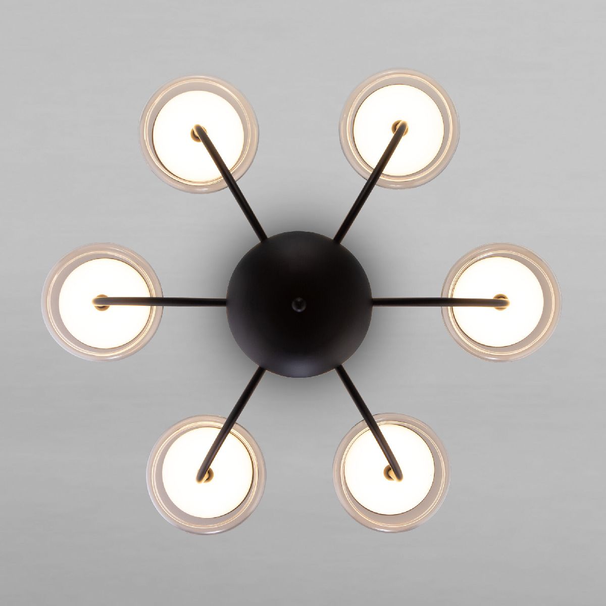 Люстра на штанге Eurosvet Fungo 50388 LED черный a068861