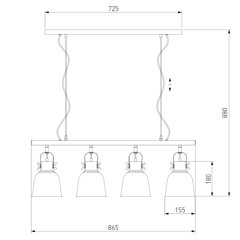 Подвесной светильник Eurosvet Projector 50083/4 серый
