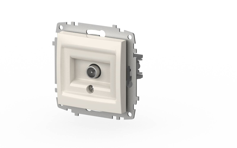 Розетка для TV с экраном (проходная) ELBI Zena Vega 609-010200-272