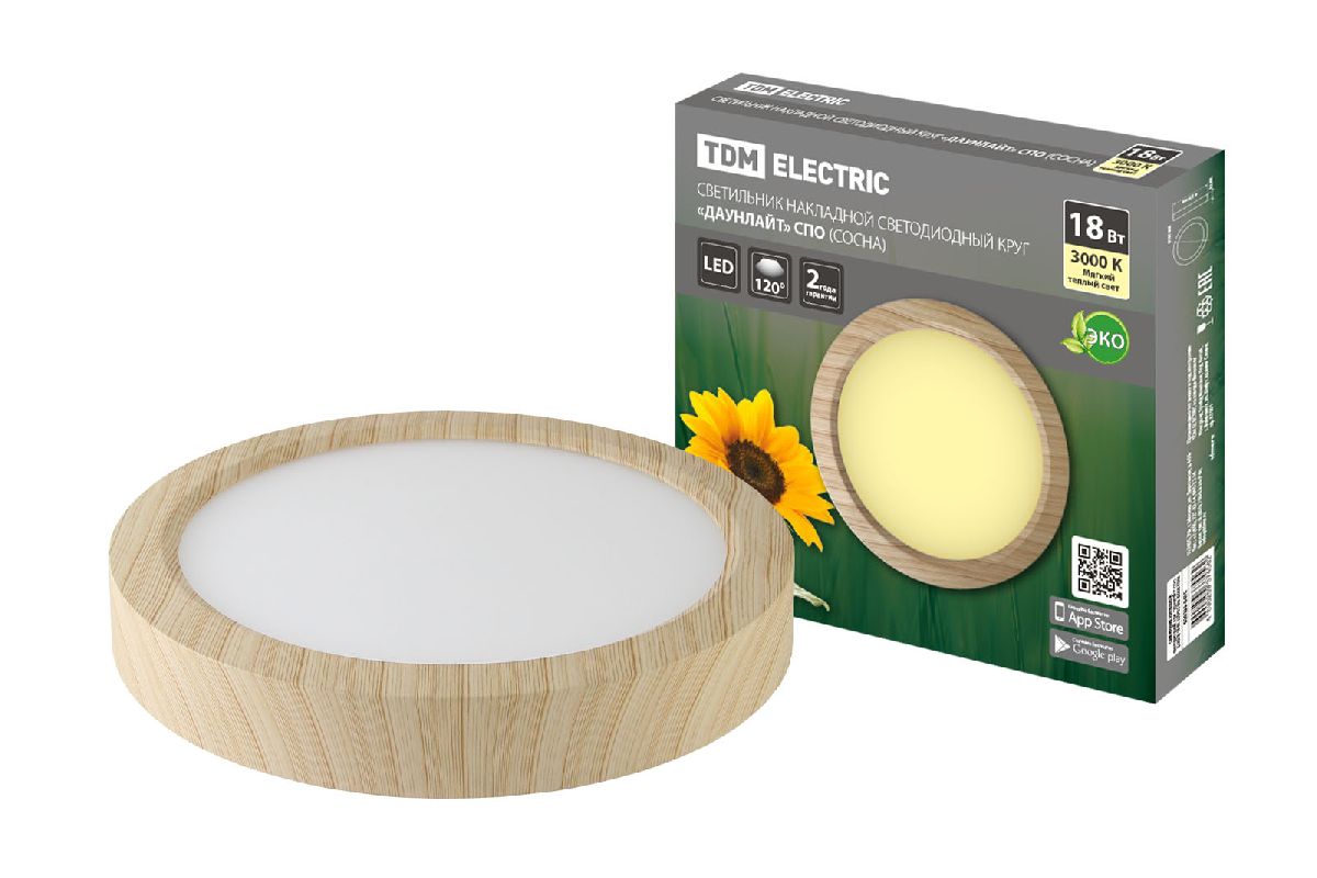 Настенно-потолочный светодиодный светильник TDM Electric Даунлайт СВО SQ0329-0415