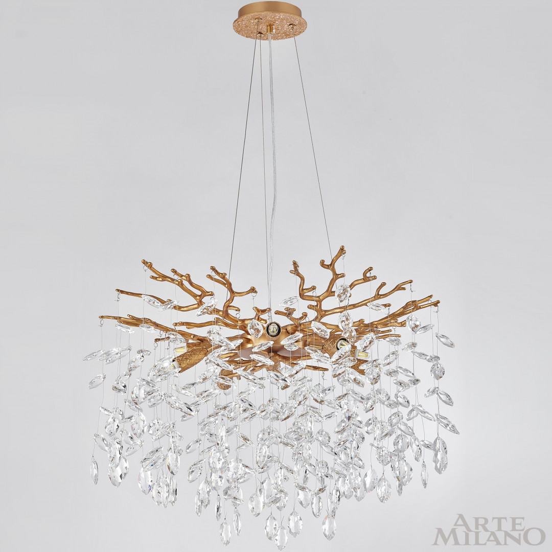 Подвесная люстра Arte Milano Milan 239801/D600/8/B Pa
